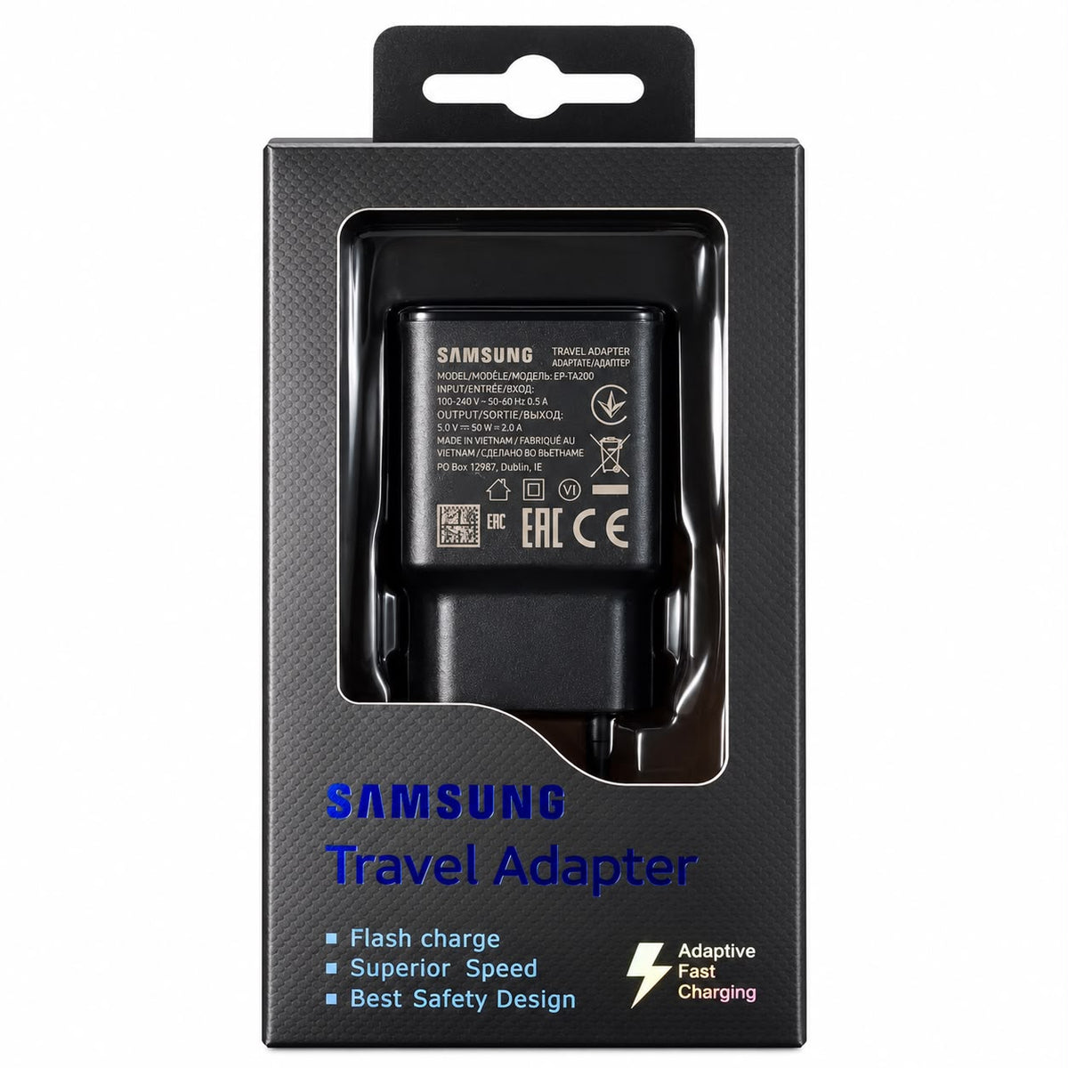 Incarcator Retea Samsung EP-TA200B, 15W, 2A, 1 x USB-A, Negru