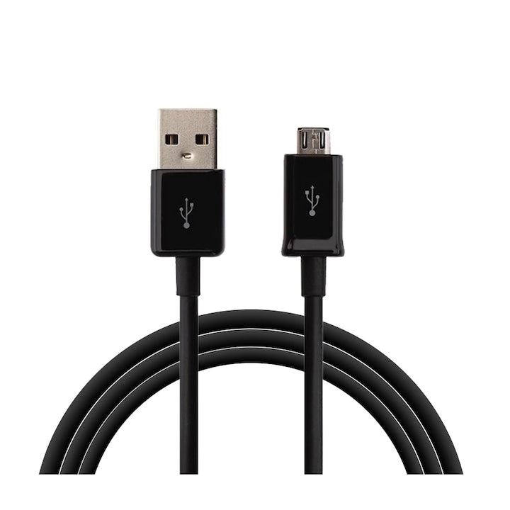 Cablu Incarcare Samsung MicroUSB 1m pentru Samsung J3 J5 S6 S7 Fast Charge 2A Negru Bulk