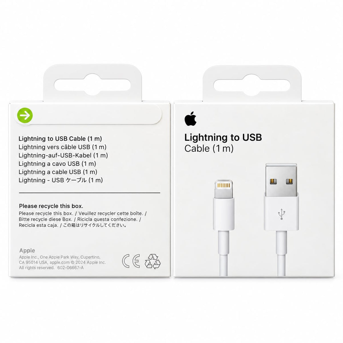 Cablu date APPLE MUQW3ZM/A, Lightning - USB-A, 1m BULK