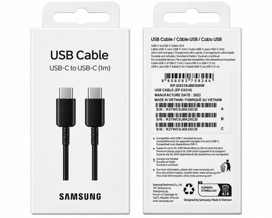 Cablu de date Samsung, USB Type-C & USB Type-C, lungime 1m, max. 3A